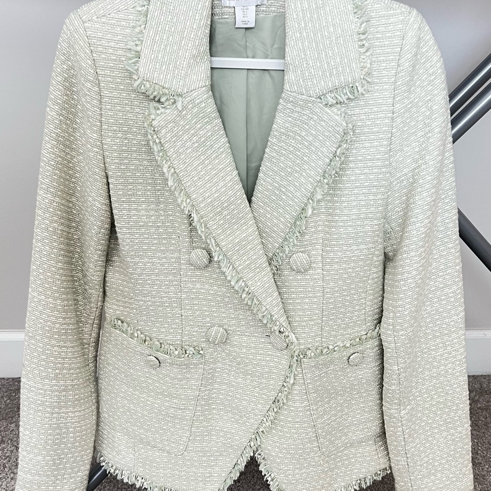 House of Harlow 1960 Textured Blazer in Cream